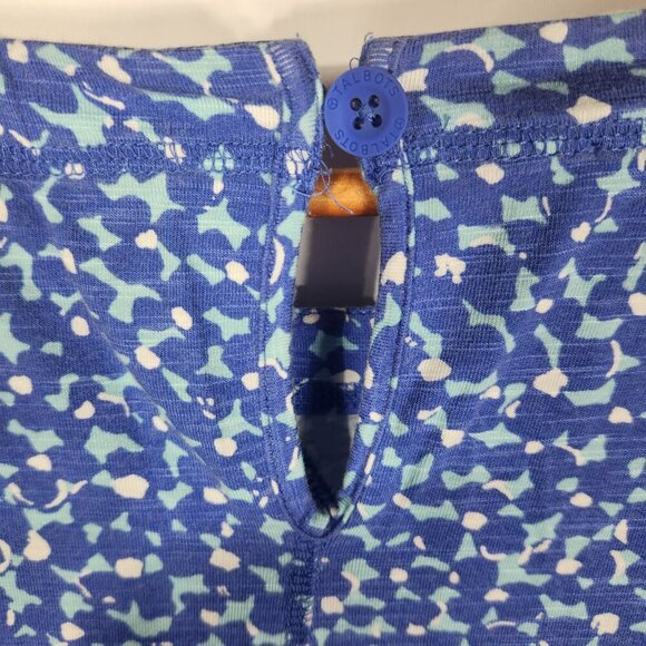 T by Talbots Blue pockets Easy Roll Cuff Short Sleeve Shift Dress Sz Small - Picture 3 of 9